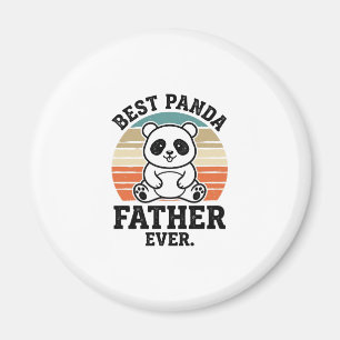 Íman Melhor Pai Panda de Todos os Tempos Camisa Vintage
