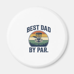 Íman Melhor Pai pela Par Disc Golf Design Vintage Pôr d