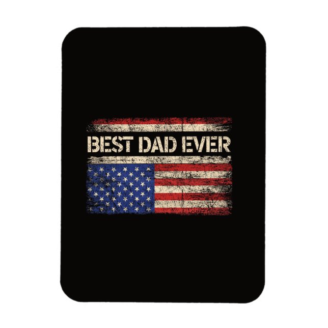 Íman Melhor Papai de Todos Presentes da Bandeira Americ (Vertical)