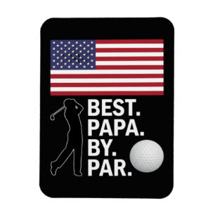 Íman Melhor Papai Par Golfe Papai Dia dos Pais Golfe