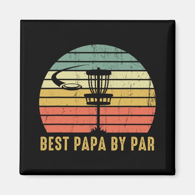 Íman Melhor Papai Por Par Presente Engraçado de Golfe d (Frente)