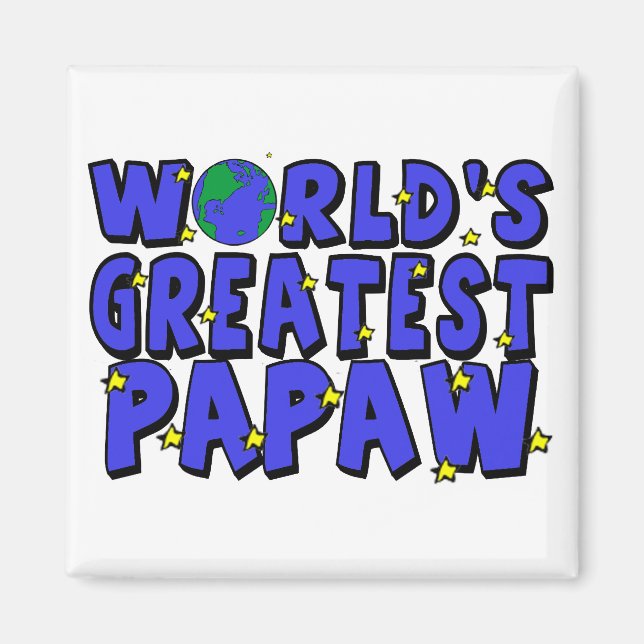Íman Melhor Papaw do Mundo (Frente)
