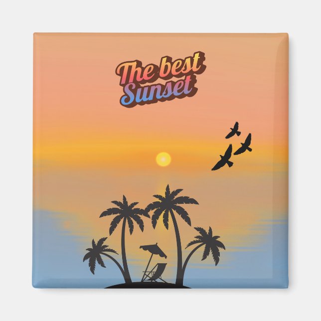 Íman Melhor pôr do sol, (Frente)