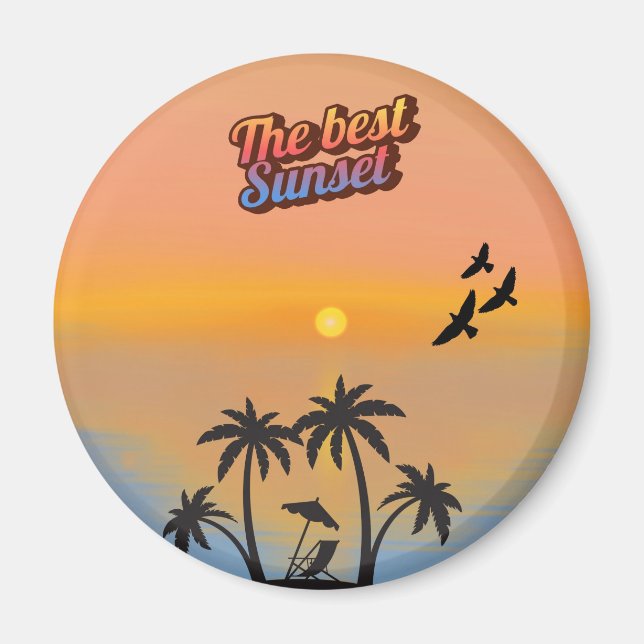 Íman Melhor pôr do sol, (Frente)