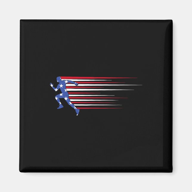 Íman Melhor Presente Da Equipe Usa Bandeira Americana D (Frente)
