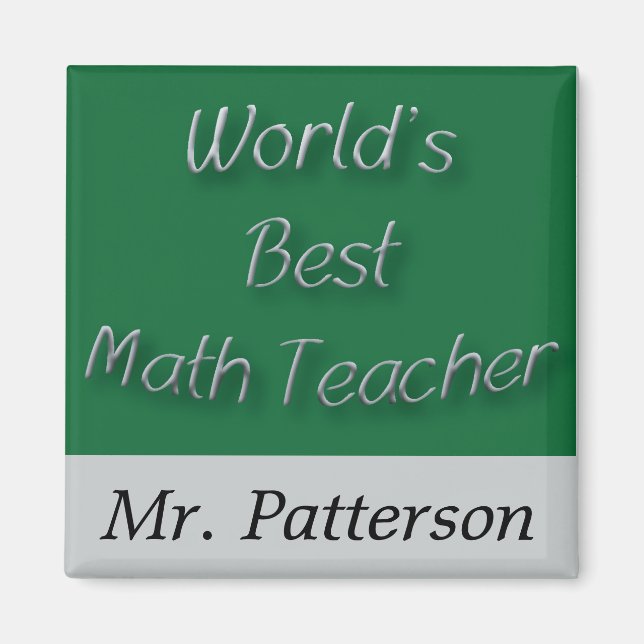 Íman Melhor Professora de Matemática do Mundo (Frente)