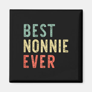 Íman Melhor Retrô De Vintage Funny Da Família Nonnie Ev