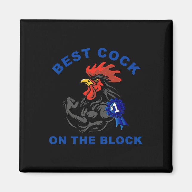 Íman Melhor Roupa de Frango do Bloco  (Frente)