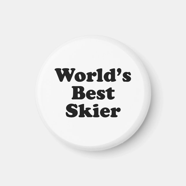 Íman Melhor Skier do Mundo (Frente)