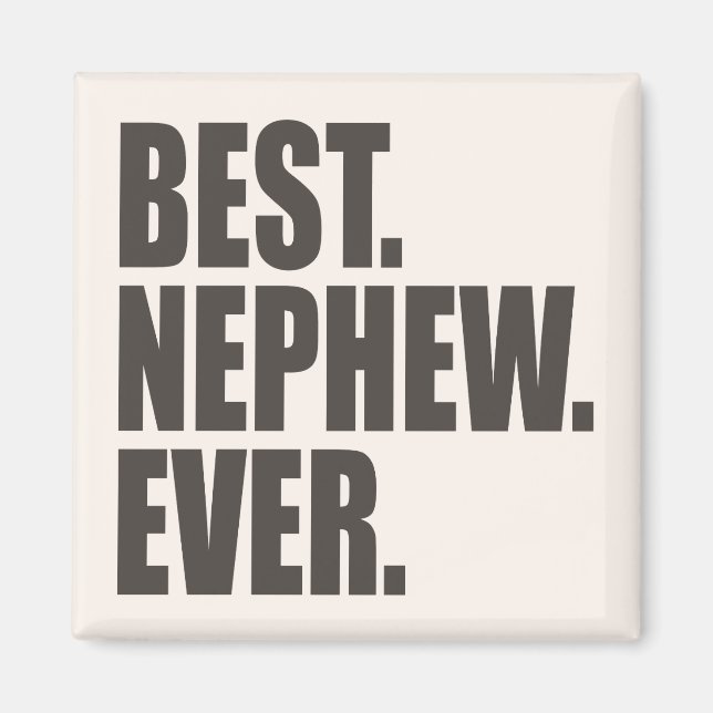 Íman Melhor. Sobrinho. Nunca. (Frente)