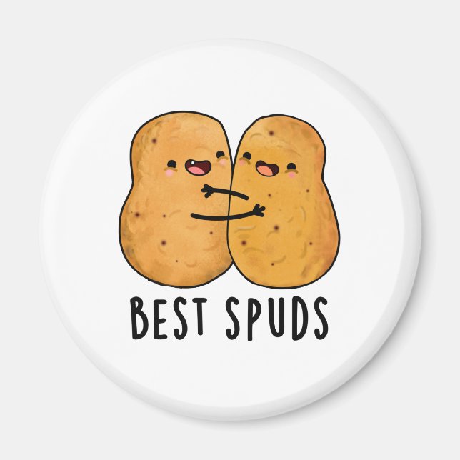 Íman Melhor Spuds Engraçados Melhores Amigos Batata Pun (Frente)