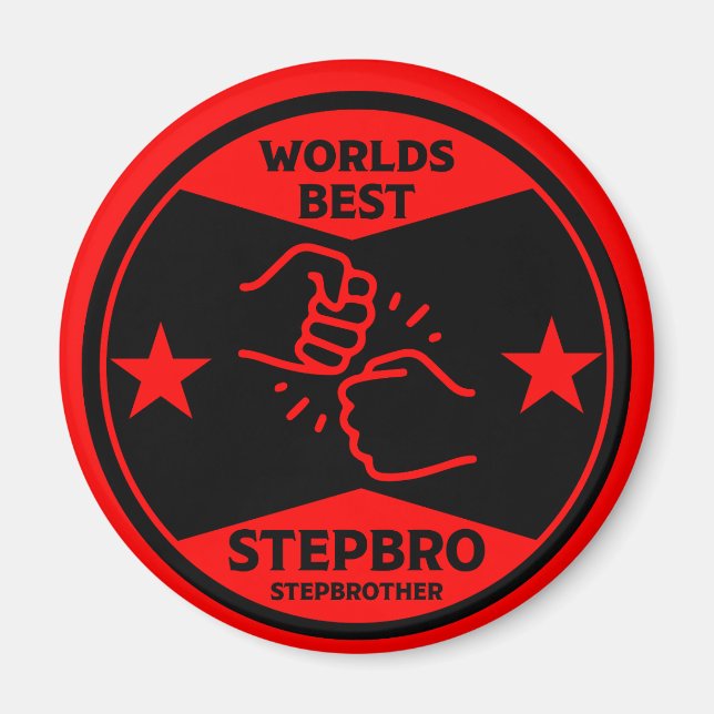 Íman Melhor Stepirmão do Mundo (Frente)
