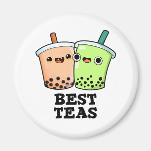 Íman Melhor Teas Engraçado Besties Boba Tea Pun