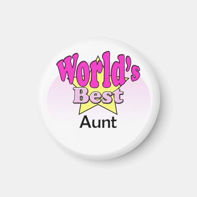 Íman Melhor Tia do Mundo (Frente)