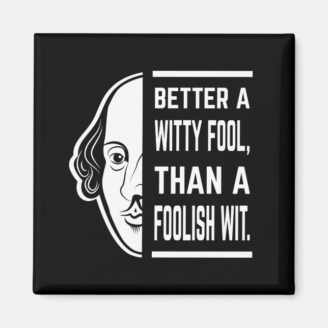 Íman Melhor uma citação de Shakespeare Tespian Testemun (Frente)