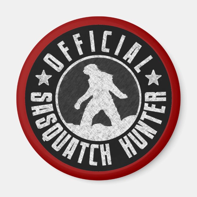 Íman Melhor Versão - Design de caça de asquatch OFICIAL (Frente)