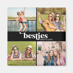 Íman Melhores Amigas Personalizadas 4 Fotos