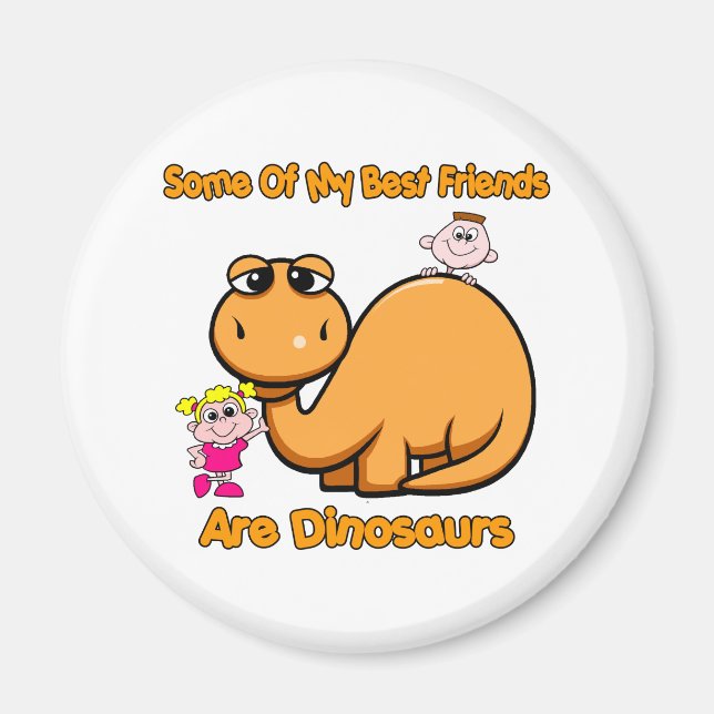 Íman Melhores Amigos do Dinossauro (Frente)