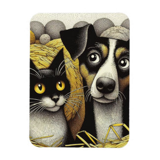 Íman Melhores Amigos para Sempre: Um Duo Adorável Pawsi