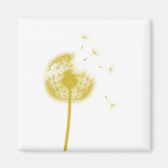 Íman Melhores Desejos - Ímaco Amarelo Dandelion (Frente)