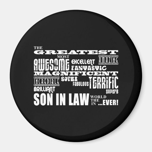 Íman Melhores Filhos em Direito Aniversário e Festa de  (Frente)