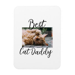 Íman Melhores pais papai gato foto de estimação simples