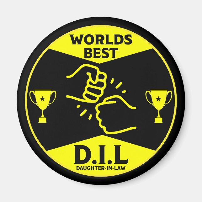 Íman Melhores Presentes De Filha+Lei (Frente)