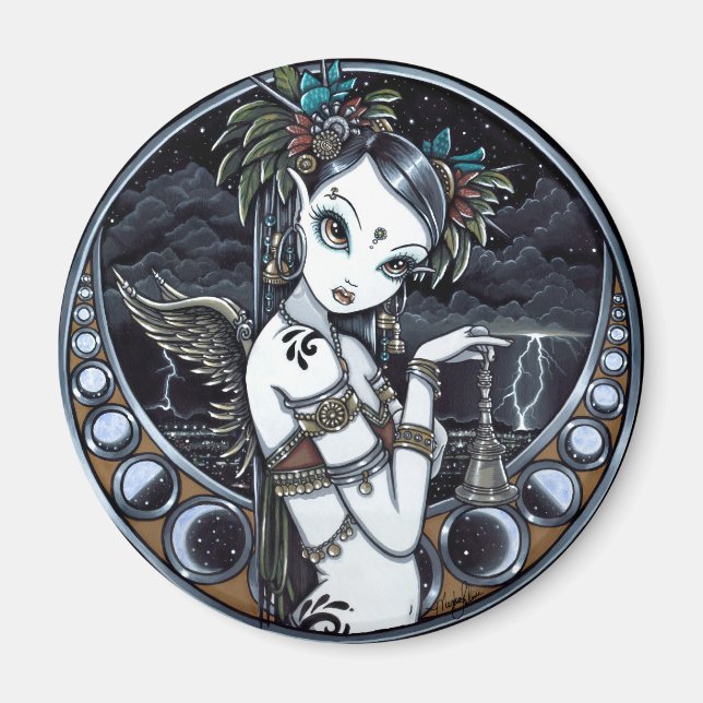 Íman "Melita" Magneta de Arte do Dançarino da Fusão Tri (Frente)