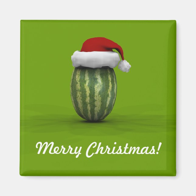 Íman Melon com Santa Hat (Frente)