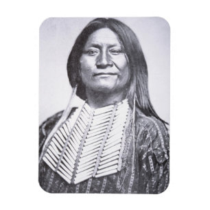 Íman Membro duma tribo do Comanche, 1872 (foto de b/w)
