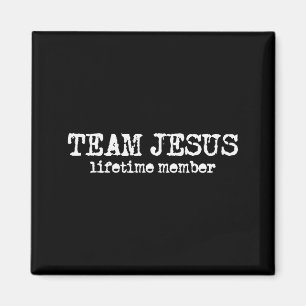Íman Membro Equipe Jesus Minimalista Fé Bíblia Cristão