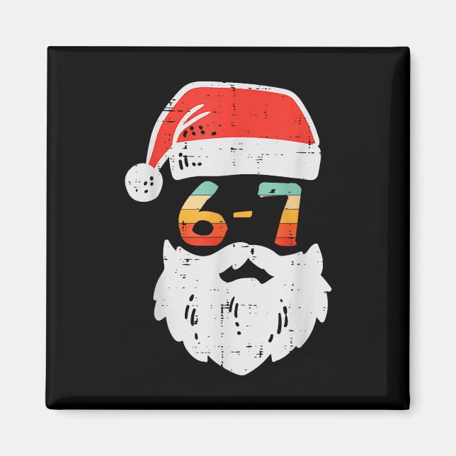 Íman Meme 67 Papai Noel Xmas Seis Sete Natal Adolescent (Frente)