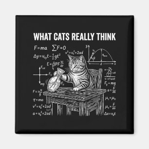 Íman Meme de Gato de Física Ciência Engraçado O que os