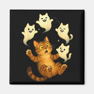 Íman Meme de Gato Engraçado Soky Halloween Gatinho