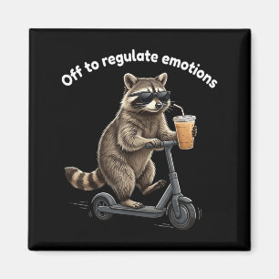 Íman Meme de guaxinim engraçado para regular emoções me