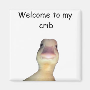 Íman Meme de Pato Engraçado – “Bem-vindo ao Meu Quarto”