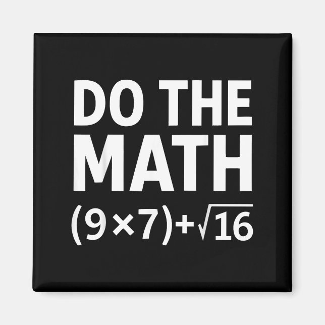 Íman Meme Divertido de Matemática – Humor de Nerd Equaç (Frente)