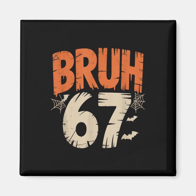 Íman Meme do Bruh Halloween 67 (Frente)