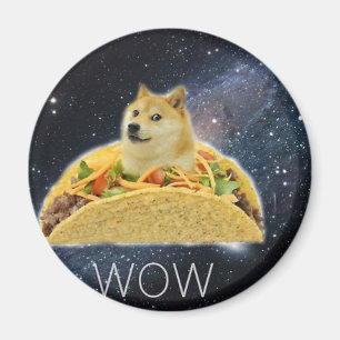 Íman meme do taco espacial doge