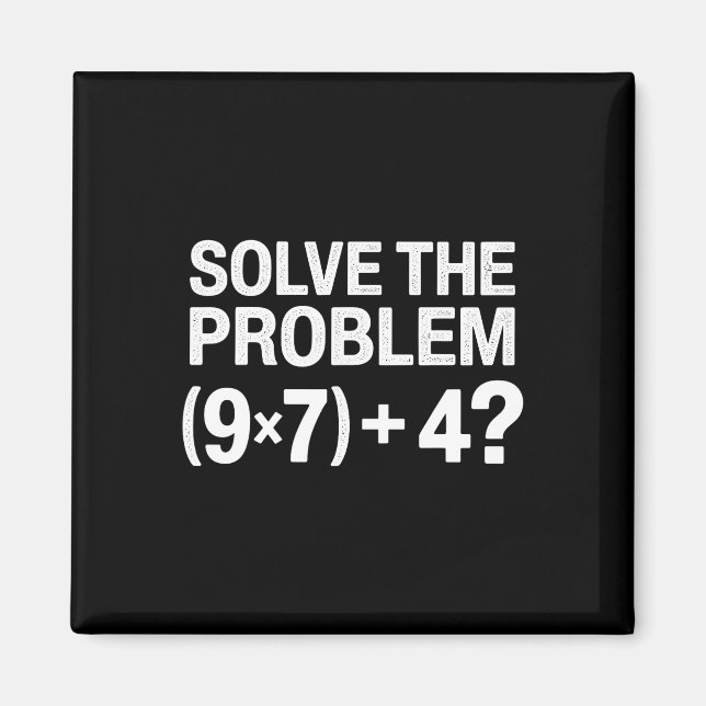 Íman Meme engraçado 67 Pemdas professor de matemática B (Frente)