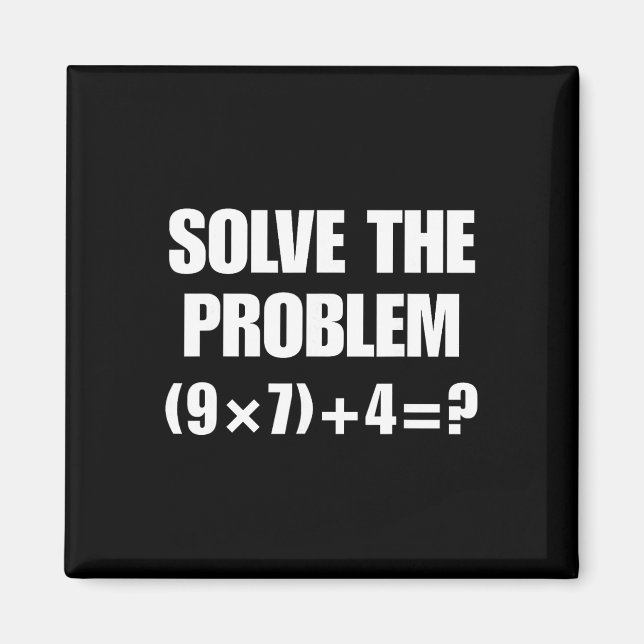 Íman Meme engraçado 67 Pemdas Professor de matemática e (Frente)