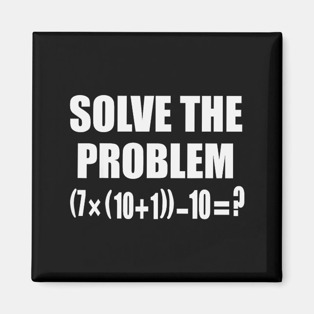 Íman Meme engraçado 67 Pemdas Professor de Matemática E (Frente)