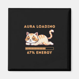 Íman Meme Engraçado da Geração Z 67 Aura de Gato Gato C