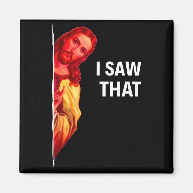 Íman Meme Engraçado de Jesus que Eu Vi Citação Cristã P (Frente)