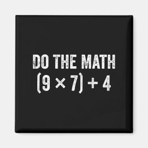 Íman Meme Engraçado de Matemática 67