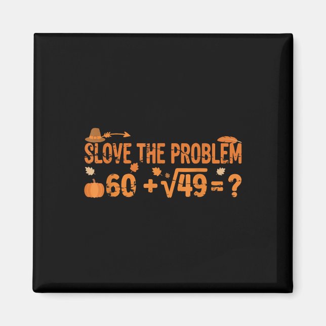 Íman Meme engraçado de matemática de Ação de Graças Gen (Frente)