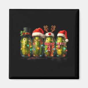 Íman Meme Jar Ckle Festivo Luzes De Natal Chapéu Do Pap