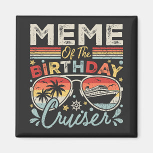 Íman Meme of Birthday Cruiser Vacation Square