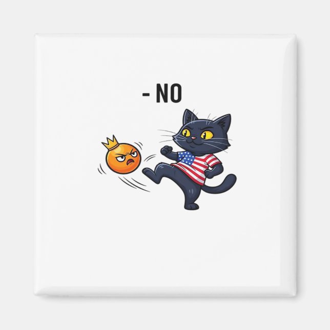 Íman Meme Político Engraçado Sem Design de Gato (Frente)