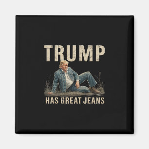 Íman Meme Retro Trump Tem Ótimas Calças Jeans